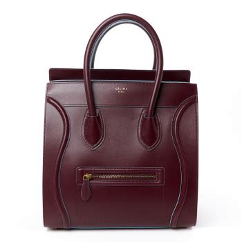 burgundy celine luggage|CELINE Palmelato Mini Luggage Light Burgundy .